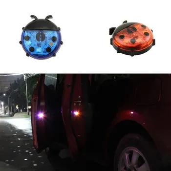 

Cars 2pcs Magnetic Suction Warning Lights Colorful Lights Door Lamp Safety Ladybug Lamp Caution Lights Lamps
