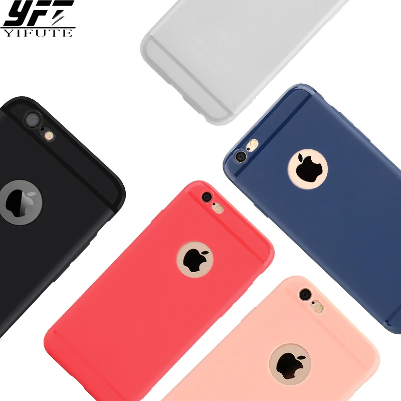 

YIFUTE Phone Case for iPhone 6 6s Candy Colors Phone Cases Fashion Luxury Silicone TPU Ultra Thin Soft Cover for iPhone6 6S case