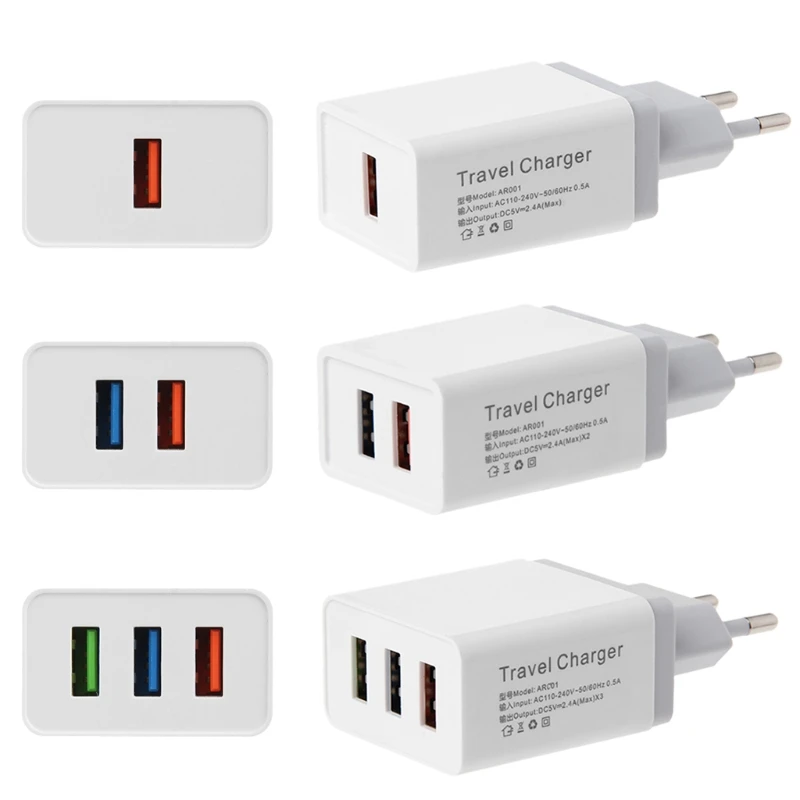 1 шт. Новый USB порт OOTDTY 5 в 2.4A зарядное устройство для путешествий настенный