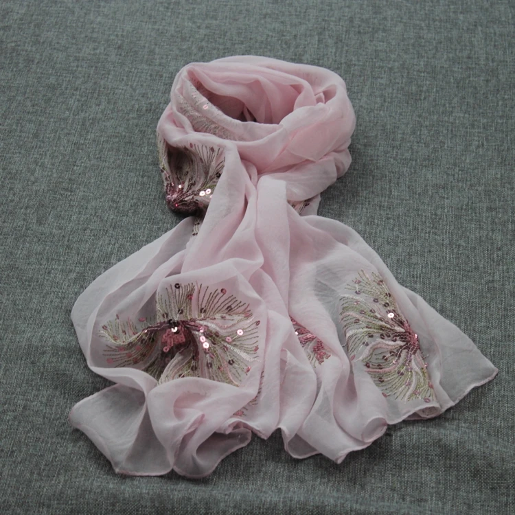 

silk GEORGETTE scarf handkerchief,color:PINK,size:53*160cm