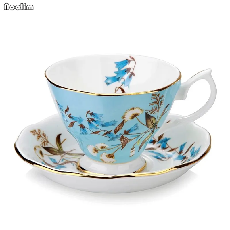 

Fine Bone China Coffee Cup with Saucer and Spoon Cafe Espresso Cup European Coffee Mug Afternoon Tea Set Drinkware Supplies