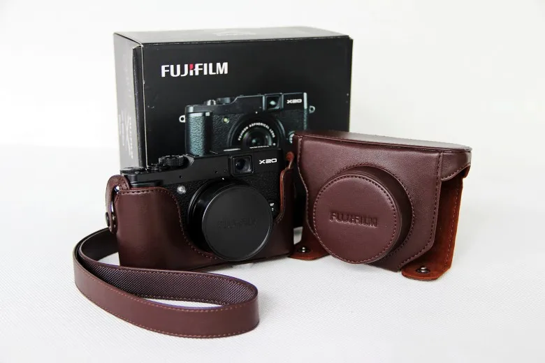 High Quality Luxury PU Leather Camera Hard Case Bag Cover For Finepix