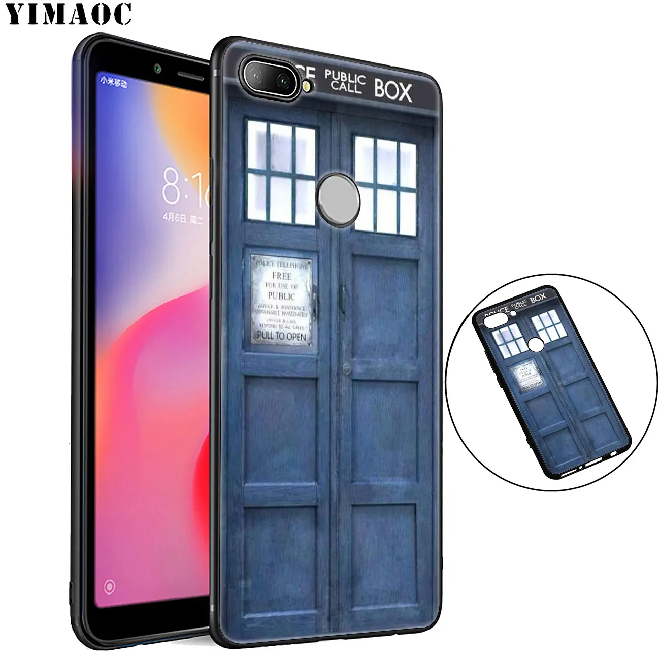 YIMAOC Tardis Box Doctor Who Мягкий силиконовый чехол для Xiaomi Redmi K30 K20 Note 8 8T 7 5 6 Pro Mi черный