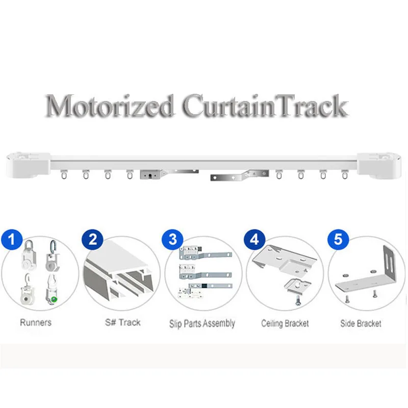 Высокое качество настраиваемый супер Ganz электрический занавес трек для дистанционного управления электрический занавес мотор для умного дома