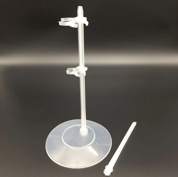 

Double Clamp Stand White Plastic Support Accessories For 1/6 Baby Toy Barbie Ken Xinyi Soldier Doll