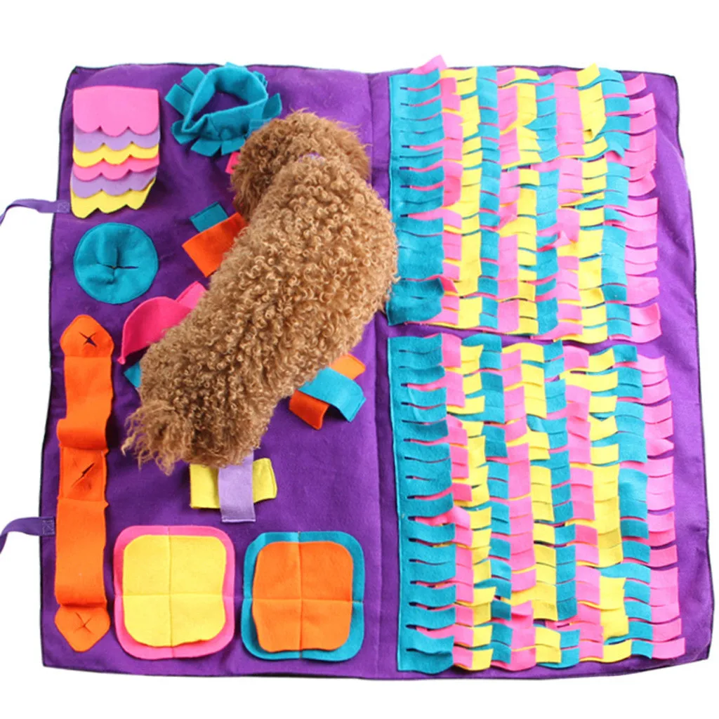 

2019 New Dog Toy Snuffle Mat Training for Nose Sniffing Pad Fun Pet Smell Blanket Cushion #NN528