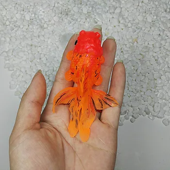 

Glow In The Dark Silicone Swimming Faux Fake Gold Fish Aquarium Artificial Aquarium Fish Tank Decor Orname Gift Accessories