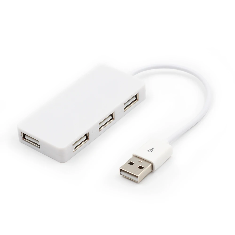 GOOJODOQ 4 порта USB 2,0 концентратор разветвитель кабель адаптер для ноутбука ПК Macbook тонкий usb-хаб 2,0 высокая скорость