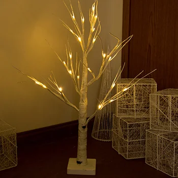 

LED Silver Birch Twig Tree Lights Warm White Lights White Branches for Christmas Home Party Wedding CLH@8