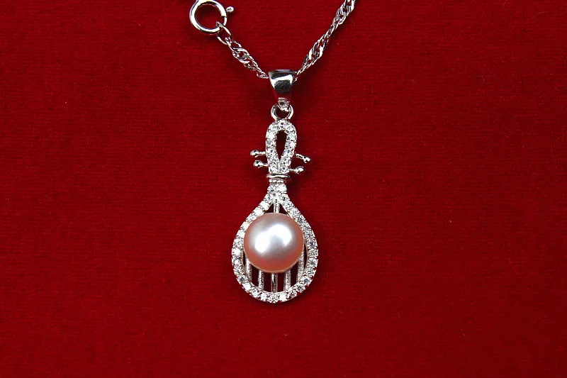 YSP6 women fine jewelry,delicate the pipa shape necklace,925 sterling silver pendant for graceful lady YSP6 women fine jewelry,delicate the pipa shape necklace,925 sterling silver pendant for graceful lady