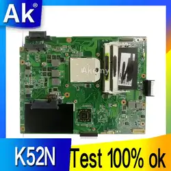 AK K52N материнская плата для ноутбука ASUS K52N K52 X52N A52N Тесты Оригинал материнская плата