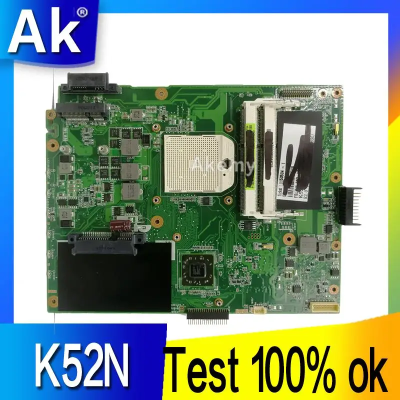 AK K52N материнская плата для ноутбука For Asus K52 X52N A52N тест оригинальная