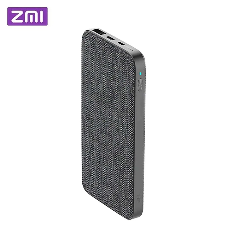 

Xiaomi ZMI QB910 10000mAh Power Bank Type-C 2-way 18W Fast Charging Portable External Battery USB Hub for iPhone -Dark grey