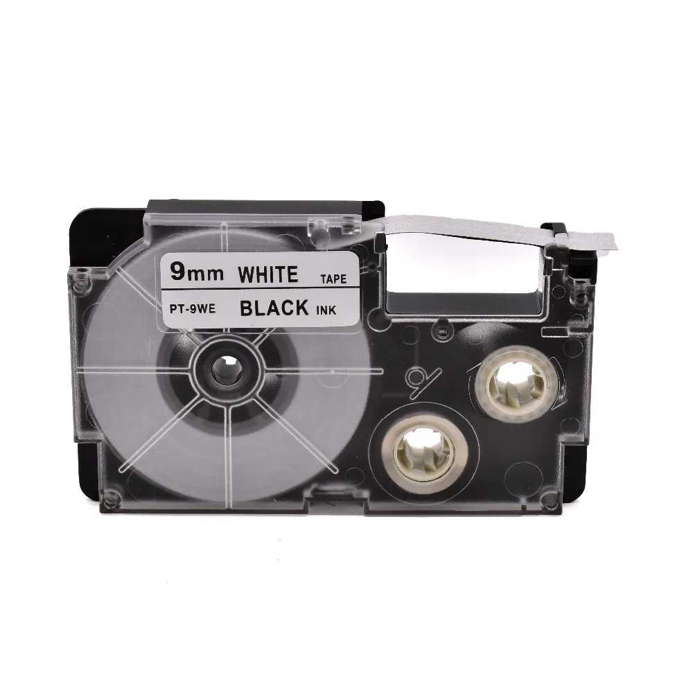 Comapatible EZ-label принтер 9 мм черный на белом PT-9WE XR-9WE1 для casio label maker EZ Label | Компьютеры и