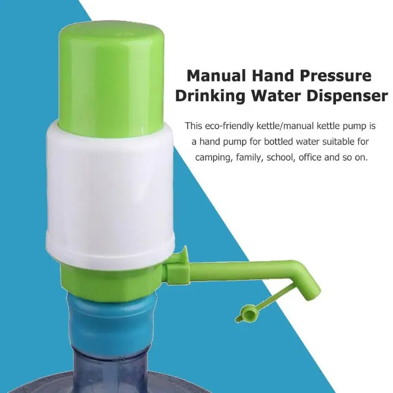 Ручной Пресс водяные насосы пресс с ручным управлением дозатор питьевой воды Пластик насос для бутыля с водой