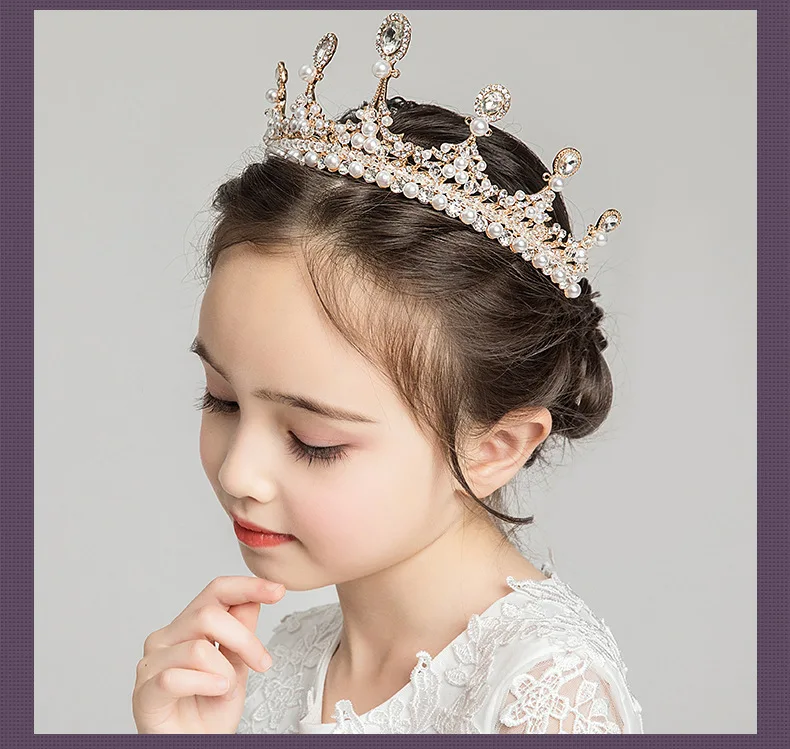 Принцесса Корона девушки день рождения Кристалл Корона Дети шоу вечерние дети София аксессуары для волос