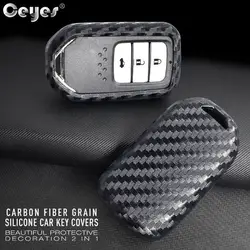 Ceyes стайлинга автомобилей Авто стикеры защиты интимные аксессуары Smart в виде ракушки Держатель Углерода волокно чехол для Honda Civic Accord пилот
