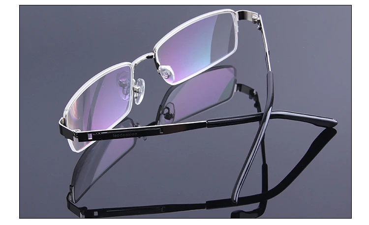 Деловые мужские очки для чтения, фирменный дизайн, серебристые очки для чтения с пресбиопии, очки для чтения с защитой от радиации, очки с защитой от усталости