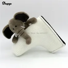 [Big Animal] слон Гольф чехол для короткой клюшки шерсть вязание с магнитной застежкой аксессуары для гольфа Забавный Чехол Для Гольфа