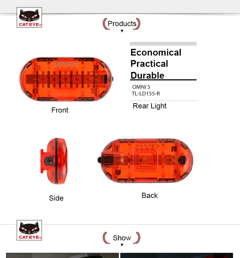 Sale CATEYE Bicycle Taillight MTB Rode Bike Light LED Safety Lights Lamp Cycling Seatpost Saddle LampWarning Tail Light Accessories 0