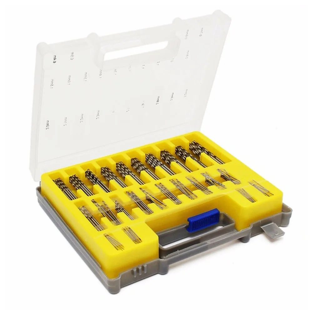 

Mini Small Tool kit+box for Drills Wood & Steel Portable 150pcs HSS Material Power Rotary Micro Twist Precision Drill Bit Set