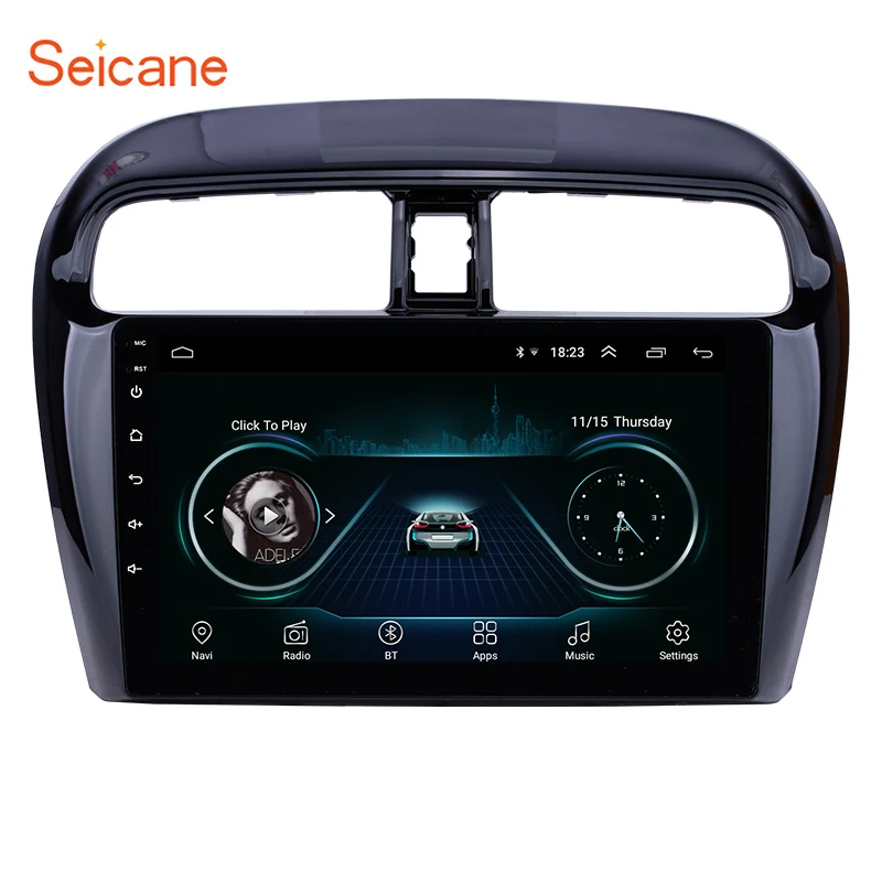 Seicane Android 8,1 автомобиль радио стерео видео плеер для Mitsubishi Mirage 2012 2013 поддержка DVR OBD Bluetooth музыка