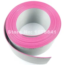 5 м метр/16,4 фута 1 мм 1,0 мм шаг 24 Pin 24 провода серый 28 AWG 300 в IDC плоский ленточный кабель