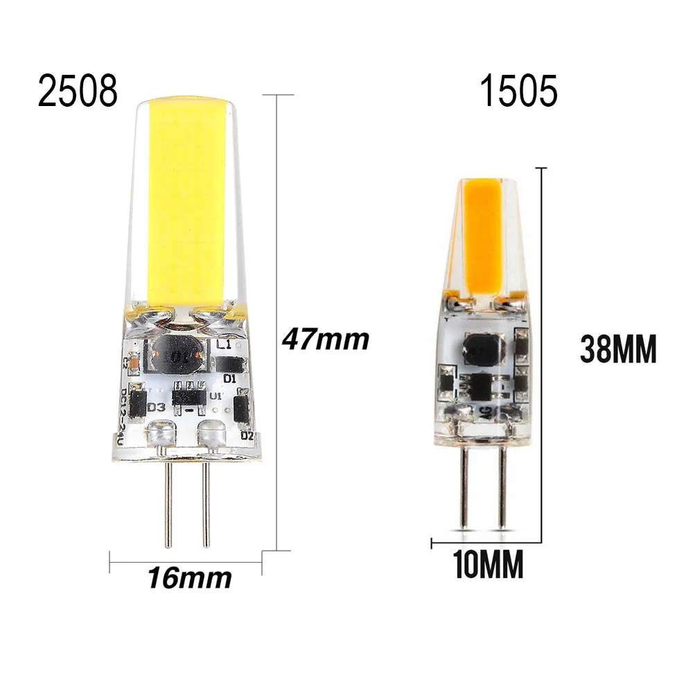 YWX светильник 10/упаковка 3 Вт 4 Вт Светодиодный светильник G4 светодиодный COB светильник G4 светодиодный 12 В светильник используется в гостиной хрустальная лампа светодиодный светильник