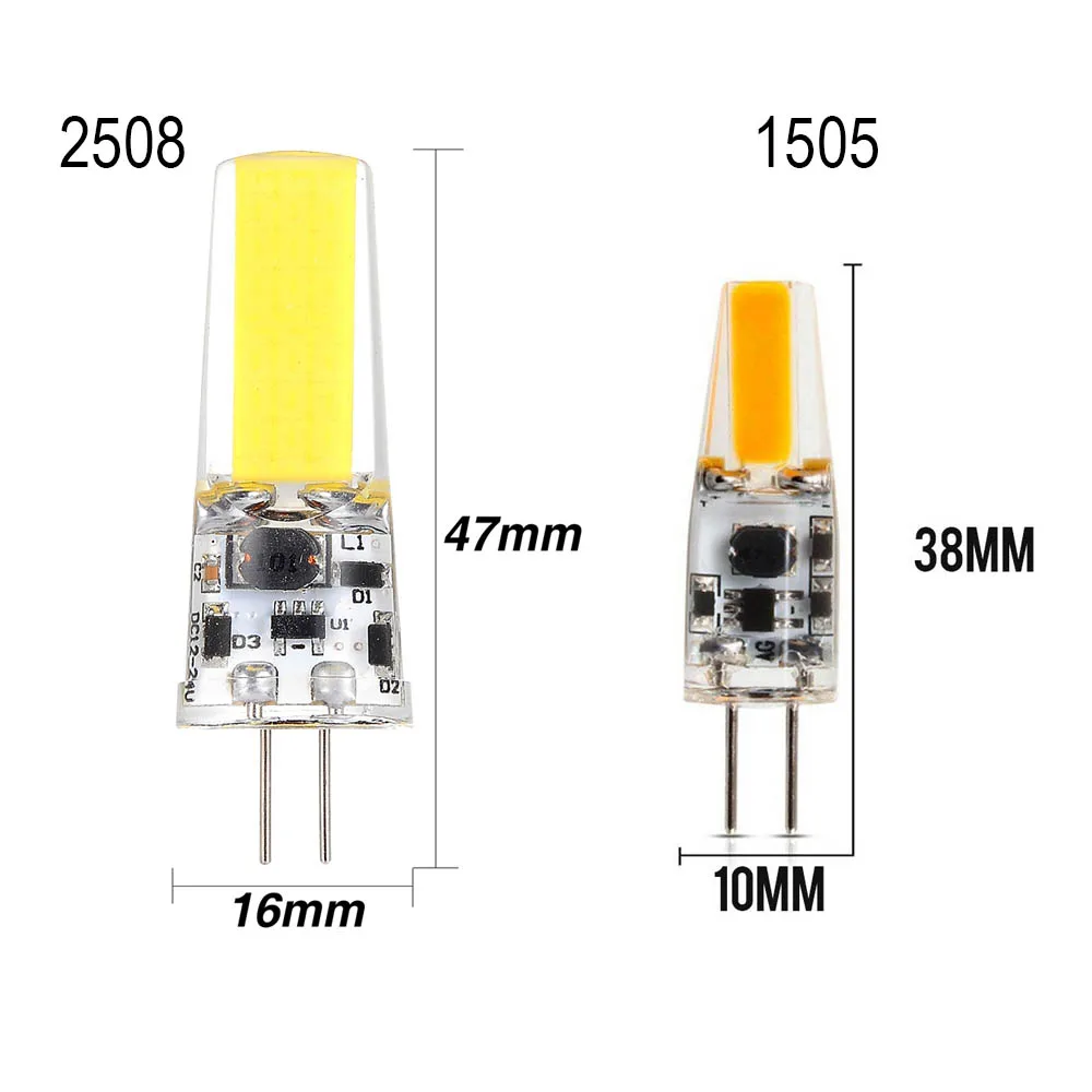 Светодиодная лампа YWXLight 10 шт./упаковка 3 Вт 4 G4 12 В для использования в гостиной с