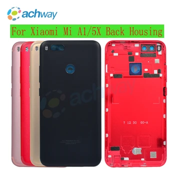 

Xiaomi mi 5X Back Battery Cover Door Rear Glass Housing Case Xiaomi mi A1 Battery Cover Repair Spare Parts+ Power Volume Button