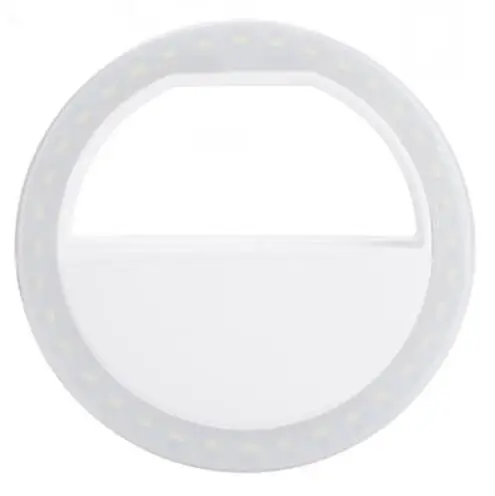 36 Led Отрегулированная селфи кольцевой вспышка светильник камера Улучшенная фотография светящаяся лампа для iPhone X 8 7 6 Plus samsung S6 S7 S8 Plus - Цвет: White