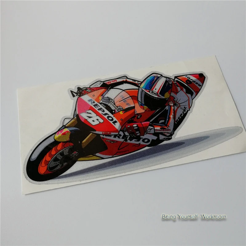 Светоотражающие наклейки Grand Prix для мотоцикла Дани педроса 26 дюймов|team decals|decals