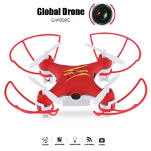 Global GW009C Dron RC Mini Aviones No Tripulados Con Cámara Quadcopter RC Quadrocopter Helicóptero Drones Con Cámara HD Mundial VS JJRC H20