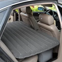 Car Travel Inflatable Mattress Inflatable Bed Camping Back Seat Extended Mattress For Parent-child Or Lover (Gray Flocking)