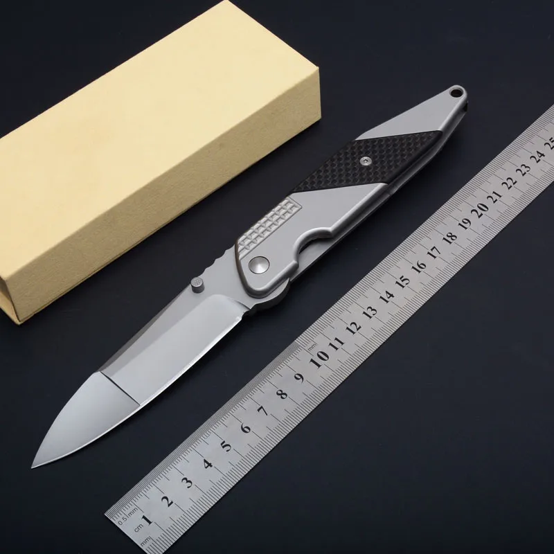Новый F33 складной нож knif из стали + ручка углеродного волокна карманный для