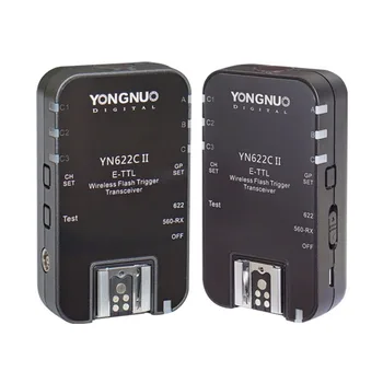 

Yongnuo YN-622CII for Canon YN622N II for Nikon Wireless Speedlite Flash Trigger ETTL i-TTL HSS Work with YN-560TX RF605