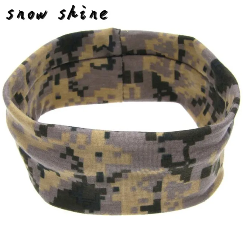 

snowshine YLIW Camouflage Hair Ring Elastic Cloth Headband free shipping *cydj