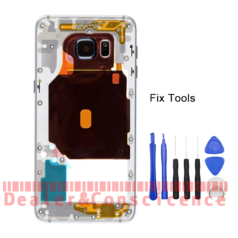 

1PCS Housing Midframe Bezel with Gold Pins For Samsung Galaxy S6 Edge+ Plus G928 G928F LCD Display Middle Frame Chassis Plate
