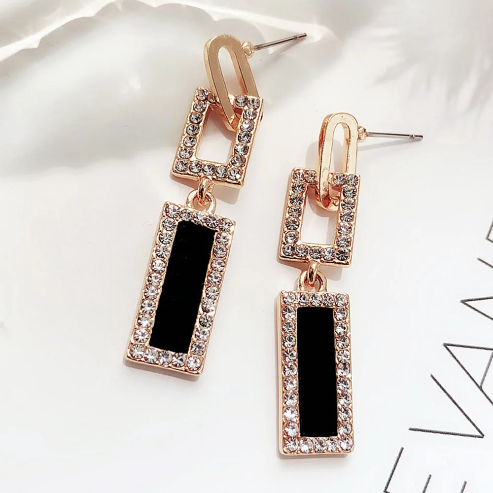 

fashion earrings long earrings silver needle earrings