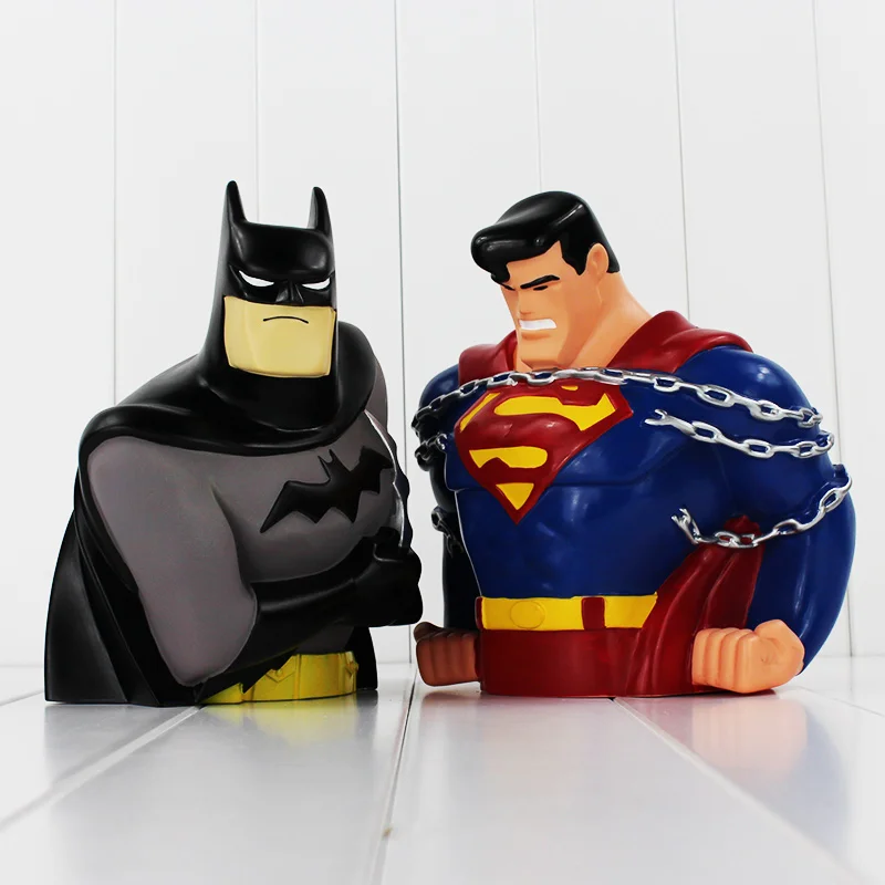 

Large 8"20cm Super Man Batman Batman v Superman: Dawn of Justice Action Figuremodel piggy bank