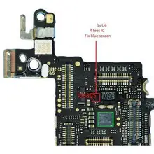 20 шт./лот U6 ic 4 фута IC для iphone 5S fix синий экран IC на материнской плате