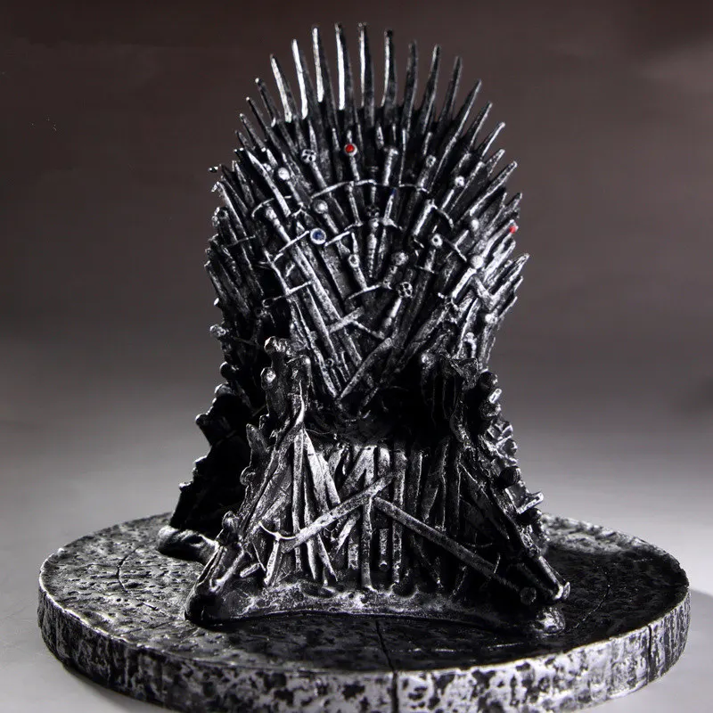

American TV Movie Winter Is Coming 16CM PVC Figure Model Collection Iron Throne King Seat Desk Craft Toys for Adult Gift