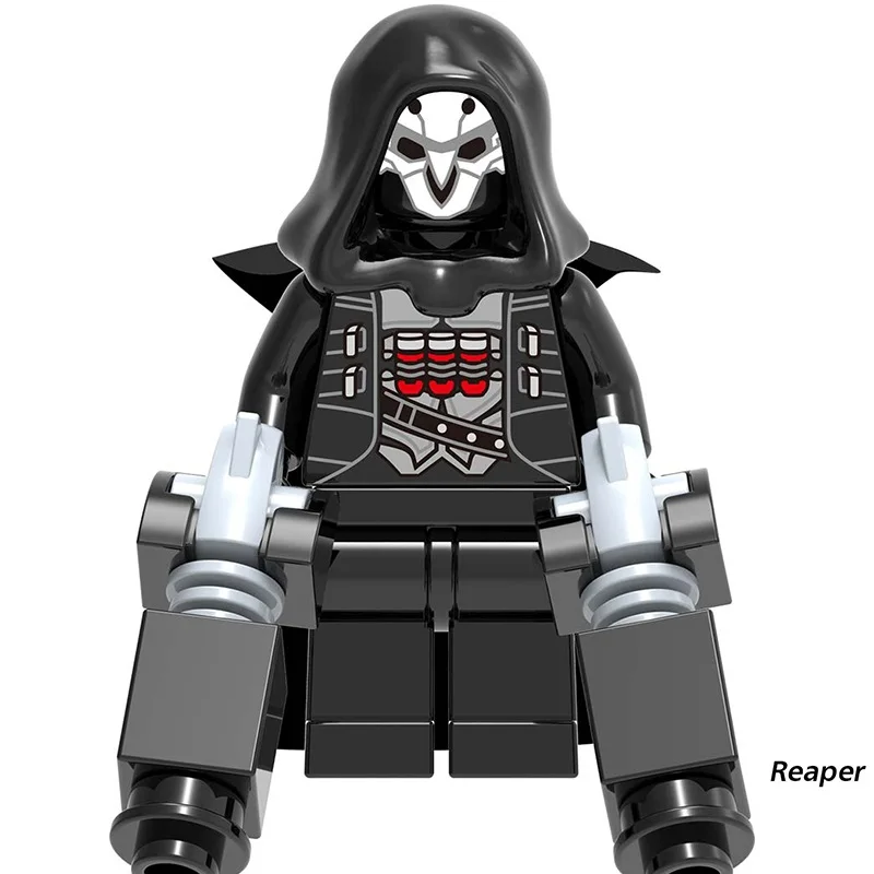 Overwatching строительные блоки собственный Минифигурки Уинстона Д. Ва Jesse. Mccree Reaper Soldier