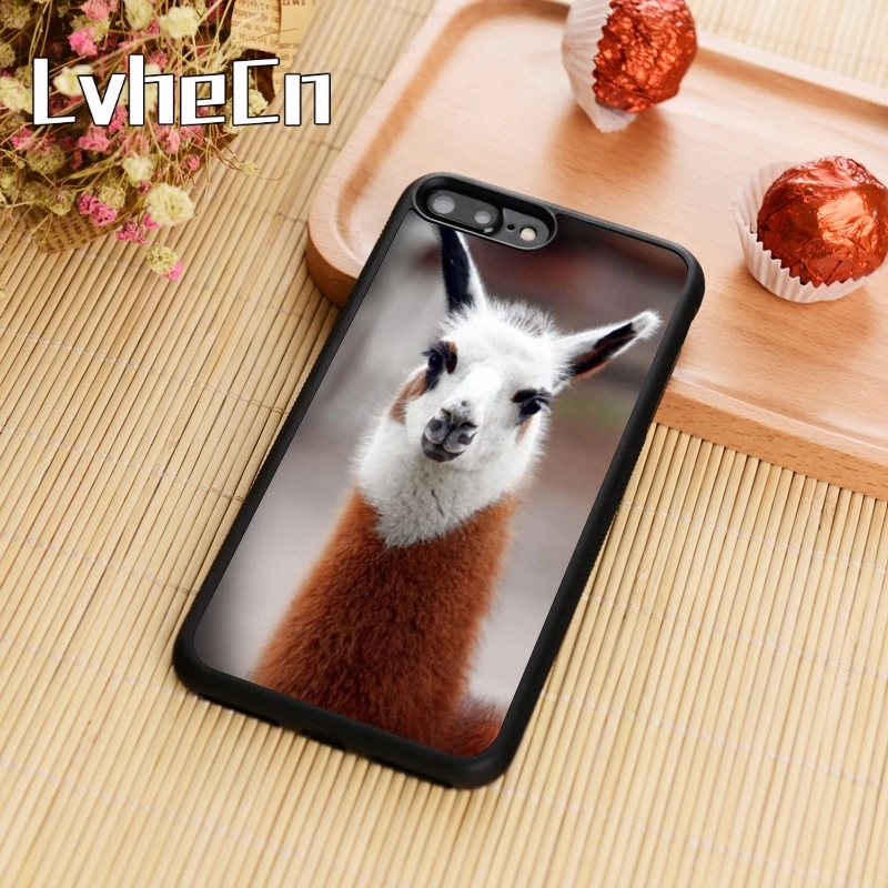 LvheCn Cute Llama Goat Meme Alpaca Style Phone Case Cover For iPhone 5 6s 7 8 plus 11 pro X XR XS max Samsung S7 edge S8 S9 S10 |