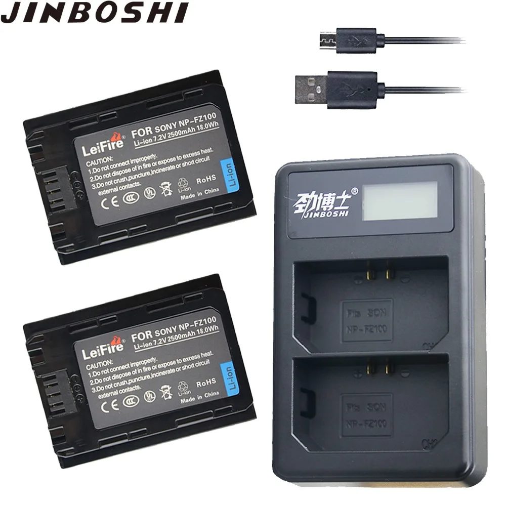 

2x NP FZ100 NP-FZ100 NPFZ100 Li-ion battery+ USB Dual Charger for Sony ILCE-9, BC-QZ1, a7r3, A7RIII, ILCE-7RM3, A9R, 7RM3