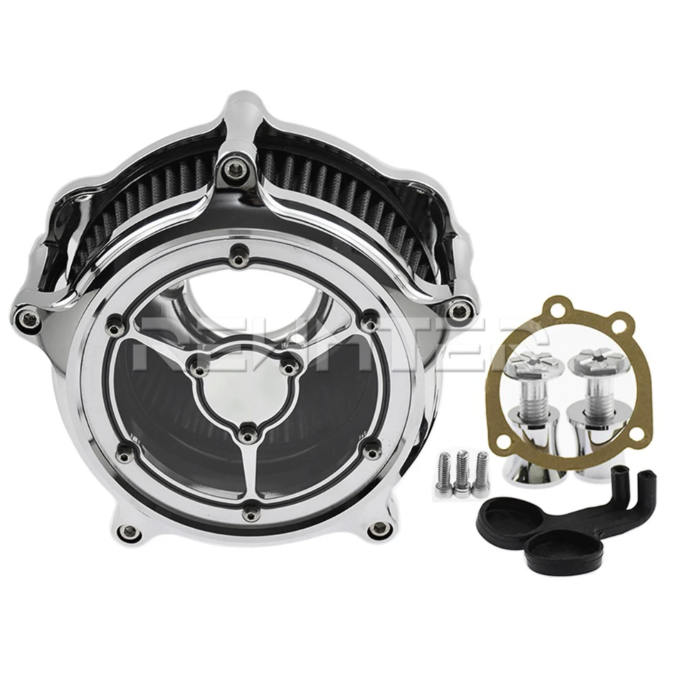 REWMTER-Motorcycle-Air-Intake-Filter-Air-Cleaner-Aluminum-For-Harley-Sporster-Dyna-Softail-Street-Glide-Road (4)