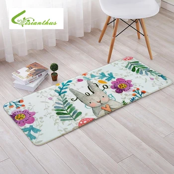 

Cartoon Cute Toilet Bath Mat Rabbit Animal Pattern Bathroom Floor Mats Anti-slip Living Room Kitchen Carpets House Doormats