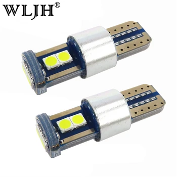 

WLJH 2x CANBUS No Error White Ice Blue T10 W5W Led 3030 Chip Light Bulb For Car Parking Position License Interior Dome Lights