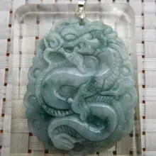 Натуральный Бирма yu В Форме Дракона Кулон восковой