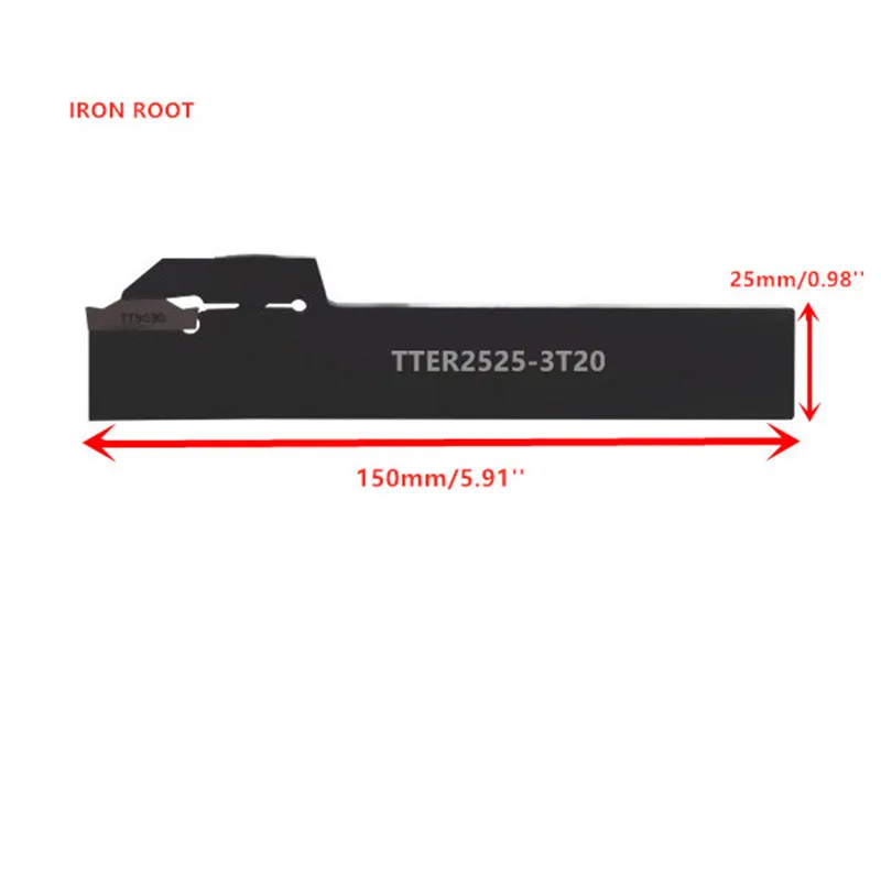 TTER/TTEL 16 мм 20 мм 25 мм инструменты с ЧПУ Токарный станок внешний пазовой режущий сверлильный инструмент держатель для TDC3 вставка